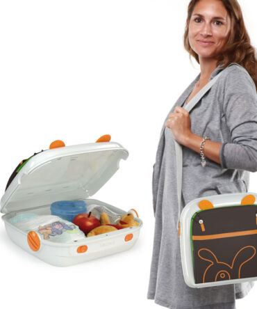 Trona maleta Booster Naranja
