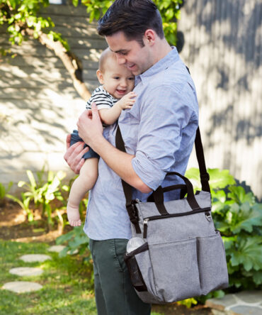 Bolso duo signature heather gray