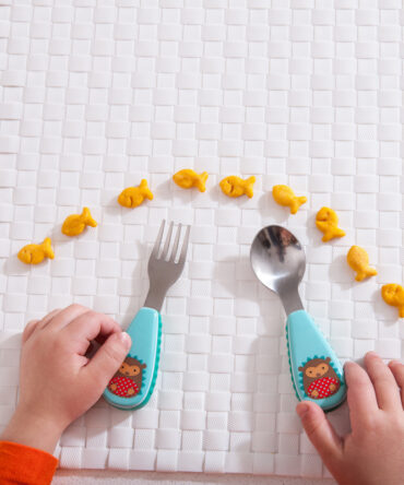 Set cuchara y tenedor Zootensils Hedgehog