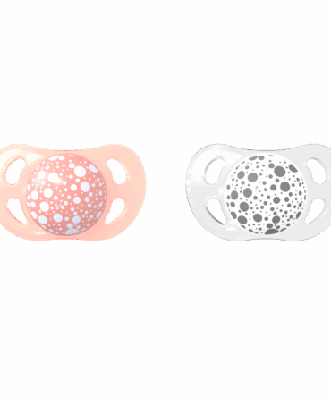 Twistshake Pack 2 Chupetes Pastel Coral/Blanco 0-6 meses