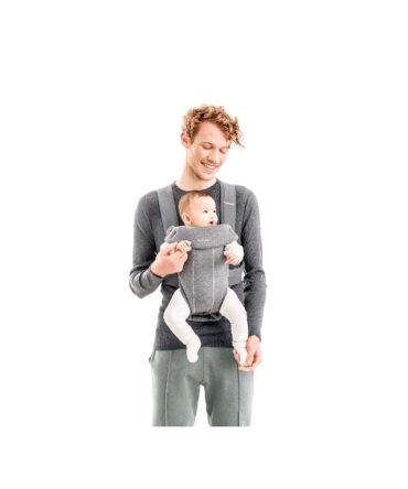 Mochila Porta Bebé Mini Jersey Gris