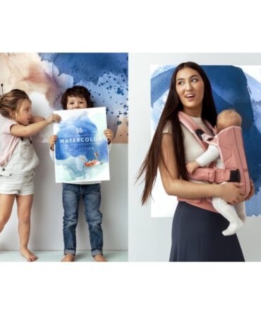 BabyBjörn Mochila Portabebé One cotton mix cangrejo