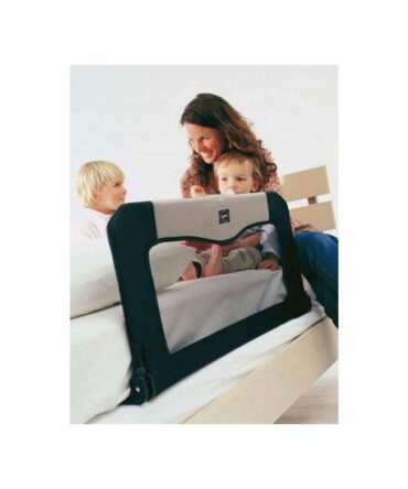 Barrera de cama plegable negra