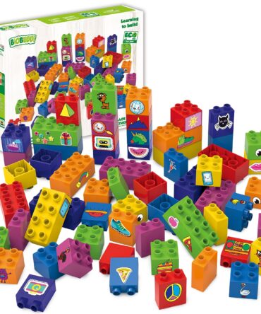 Bloques de construcción fichas con formas 60 piezas Biobuddi