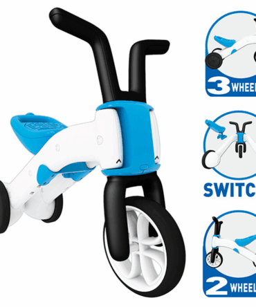Correpasillos y bicicleta 2 en 1 bunzi stable balance ride-on azul