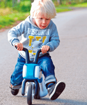 Correpasillos y bicicleta 2 en 1 bunzi stable balance ride-on azul