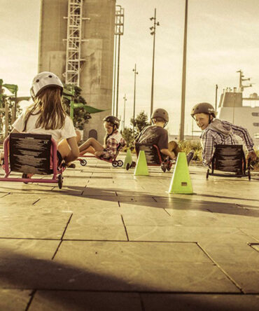 Patinete azul Ezyroller