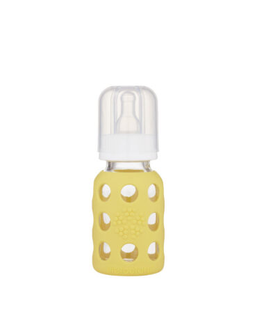 Biberón de vidrio lifefactory 120ml Banana