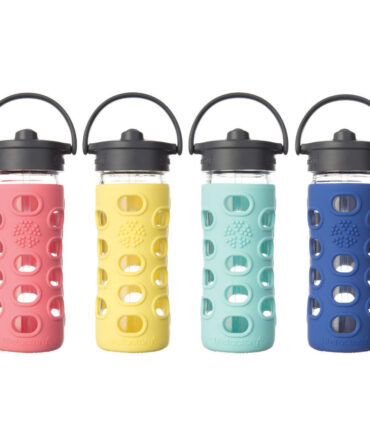 Botella 350ml Straw Cap Lifefactory Amarillo
