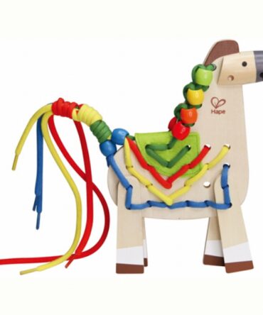 Poni con lazos y cuentas Hape