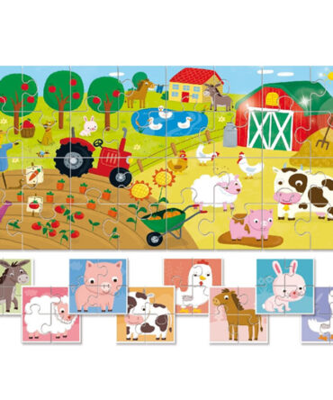 Puzle 8 más 1 La Granja Ludattica
