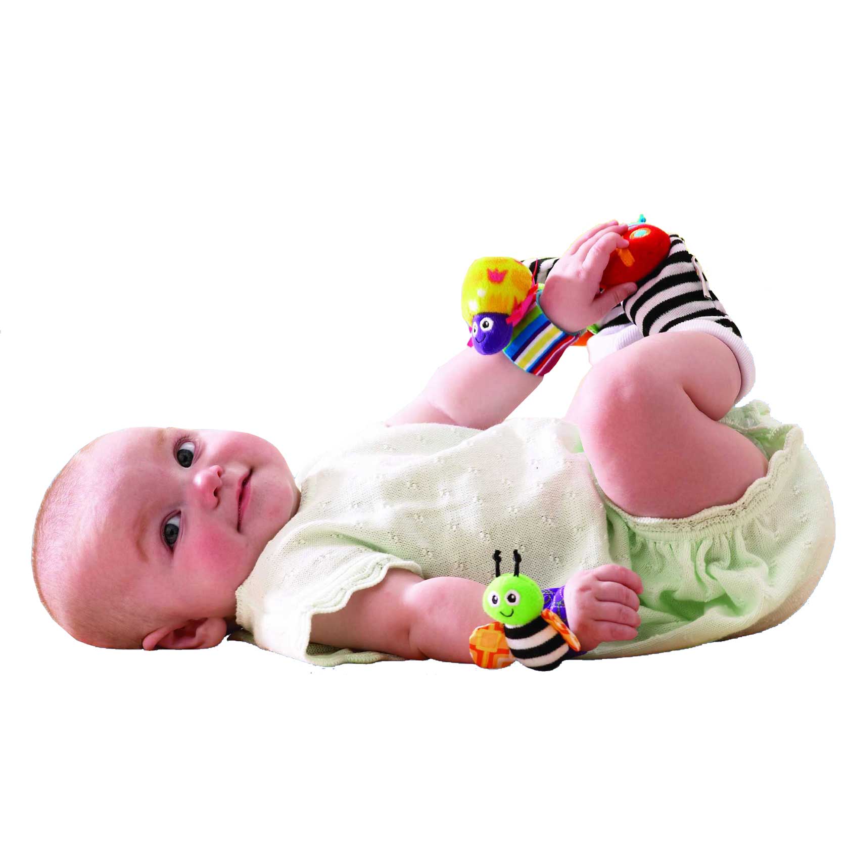 Conjunto de Calcetines con Sonajeros de Muñeca para bebé Sonajero de Pies  de Mano para bebé Calcetines Suaves y Lindos con Sonajero de Muñeca para  bebé de 0 a 1 Año ANGGREK