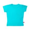 Camiseta bebe manga corta algodón orgánico Limo Basics turquesa