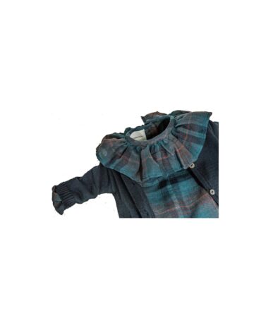 Blusa volante escocesa
