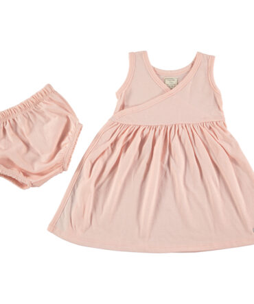 Minivestido cruzado con ranita Piu et Nau