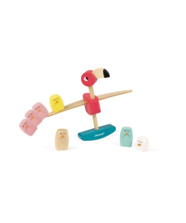 Janod Juego de equilibrio Flamenco Rosa Zigolos