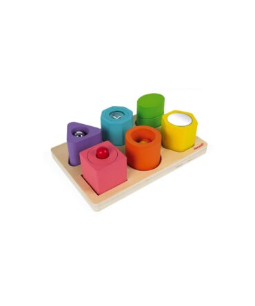 Puzzle de 6 cubos sensoriales I wood Janod
