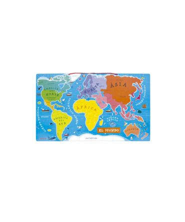 Mapa mundi puzle mundo magnético versión español