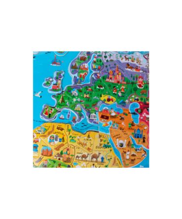 Mapa mundi puzle mundo magnético versión español