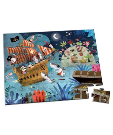Maleta puzzle 36 piezas los piratas