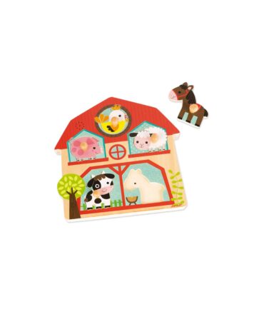 Puzzle musical encajable los compañeros de la granja