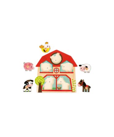 Puzzle musical encajable los compañeros de la granja