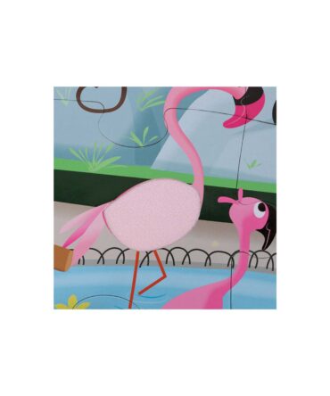 Puzzle táctil un día en el zoo 20 piezas