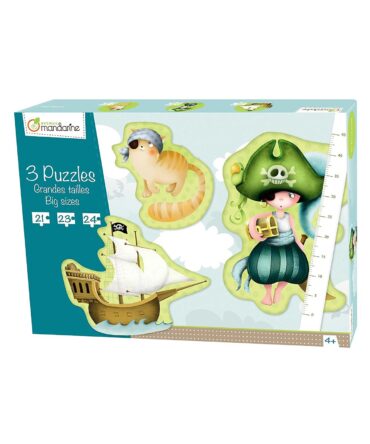 Puzzle x3 Piratas Avenue Mandarine