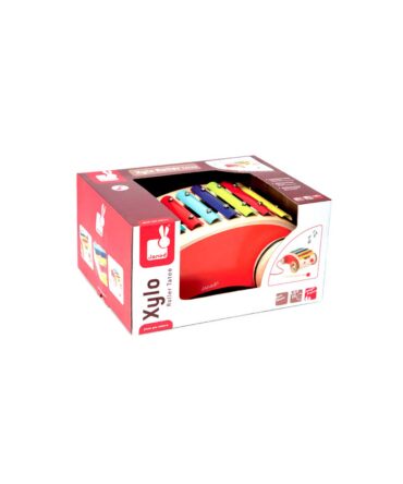 Xilófono con ruedas rojo tatoo Janod
