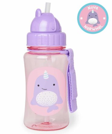 Vaso aprendizaje Zoobottle Narwhal