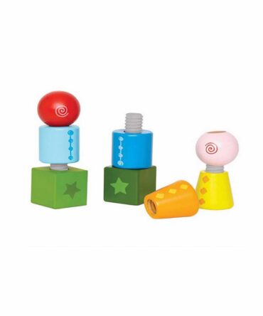 Juego de apilar y enroscar formas