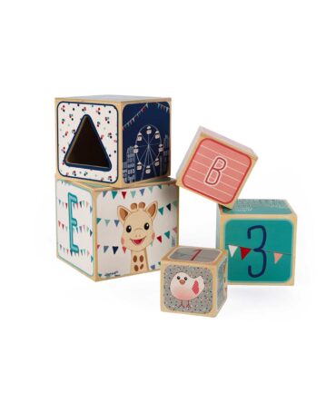 Pirámide de 5 cubos Sophie La Girafe
