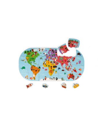 Mapa del mundo de baño
