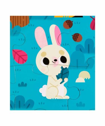 Puzzle táctil los animales del bosque 20 piezas