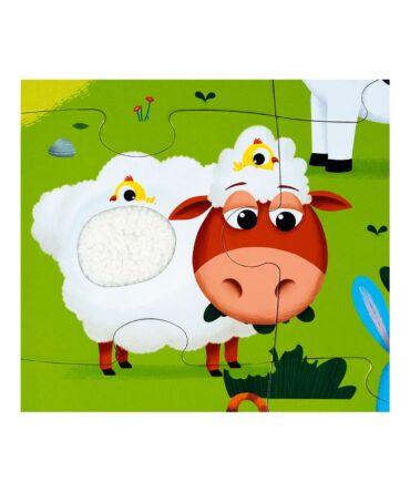 Puzzle táctil los animales de la granja 20 piezas