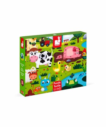 Puzzle táctil los animales de la granja 20 piezas