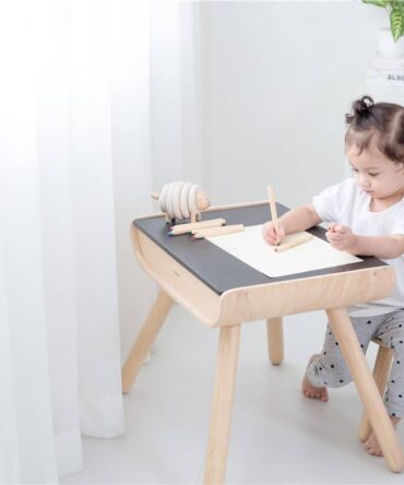 Silla y mesa negra Plan Toys