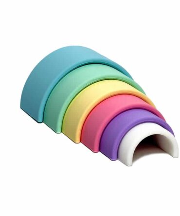 Mi primer arco iris silicona colores pastel 6 piezas