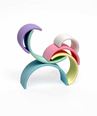 Mi primer arco iris silicona colores pastel 6 piezas