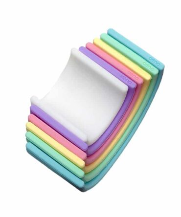Mi primer arco iris silicona colores pastel 6 piezas