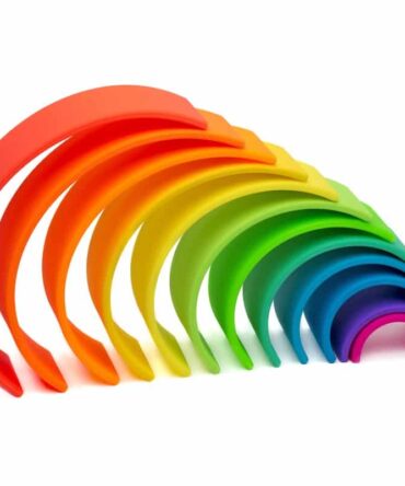 Arco iris silicona 12 piezas colores neón DËNA
