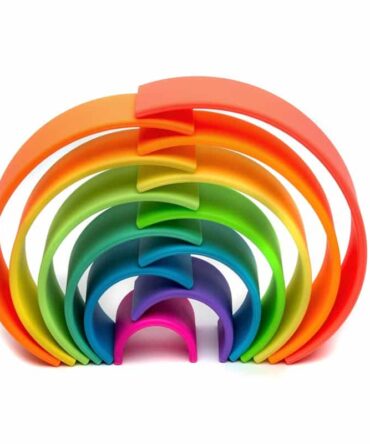Arco iris silicona 12 piezas colores neón DËNA
