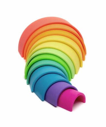Arco iris silicona 12 piezas colores neón DËNA