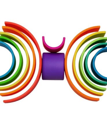 Arco iris silicona 12 piezas colores neón DËNA