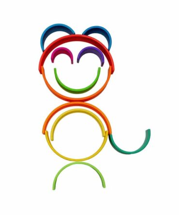 Arco iris silicona 12 piezas colores neón DËNA