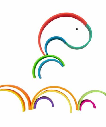 Arco iris silicona 12 piezas colores neón DËNA