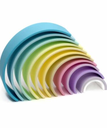 Arco iris silicona 12 piezas colores pastel DËNA