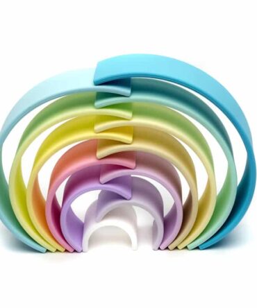 Arco iris silicona 12 piezas colores pastel DËNA