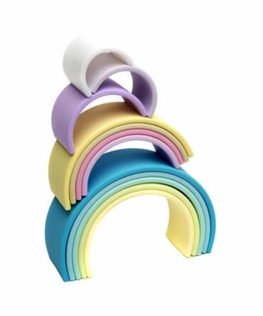 Arco iris silicona 12 piezas colores pastel DËNA
