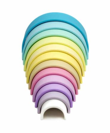 Arco iris silicona 12 piezas colores pastel DËNA
